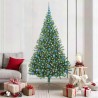Sapin de Noël artificiel pré-éclairé Vert 210 cm PVC 544002544002