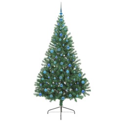 Sapin de Noël artificiel pré-éclairé Vert 210 cm PVC 544002544002
