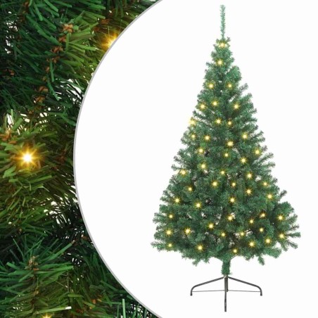 Sapin de Noël artificiel pré-éclairé Vert 240 cm PVC 544003544003