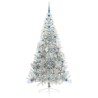 Sapin de Noël artificiel pré-éclairé Argent 210 cm PET 544004544004