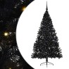 Sapin de Noël artificiel pré-éclairé Noir 210 cm PVC 544008544008