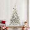 Sapin de Noël artificiel pré-éclairé Argent 240 cm PET 544014544014