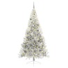 Sapin de Noël artificiel pré-éclairé Argent 240 cm PET 544014544014