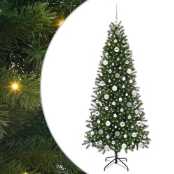 Sapin de Noël artificiel avec 300 LED Vert 180 cm PE et PVC 544017544017