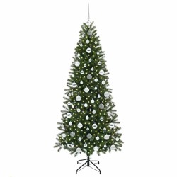 Sapin de Noël artificiel avec 300 LED Vert 180 cm PE et PVC 544017544017