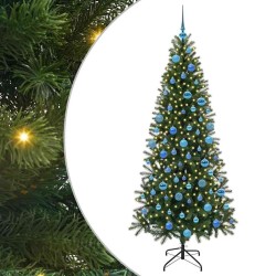 Sapin de Noël artificiel avec 300 LED Vert 180 cm PE et PVC 544019544019