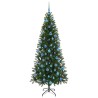 Sapin de Noël artificiel avec 300 LED Vert 180 cm PE et PVC 544019544019