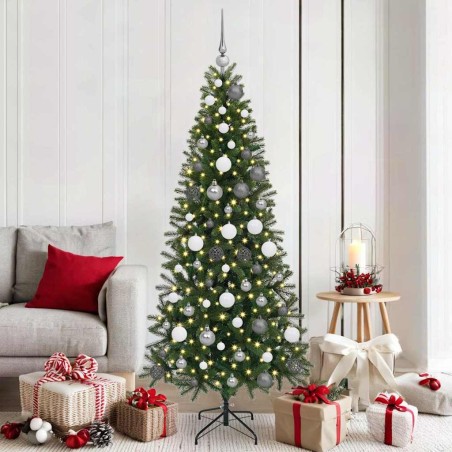 Sapin de Noël artificiel avec 300 LED Vert 180 cm PE et PVC 544020544020