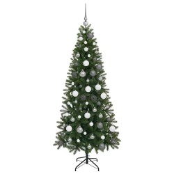 Sapin de Noël artificiel avec 300 LED Vert 180 cm PE et PVC 544020544020