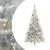 Sapin de Noël artificiel pré-éclairé Argent 210 cm PET 544023544023