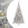 Sapin de Noël artificiel pré-éclairé Argent 210 cm PET 544024544024