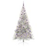 Sapin de Noël artificiel pré-éclairé Argent 210 cm PET 544024544024