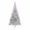 Sapin de Noël artificiel pré-éclairé Argent 210 cm PET 544024544024