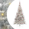 Sapin de Noël artificiel pré-éclairé Argent 210 cm PET 544025544025