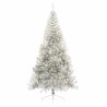 Sapin de Noël artificiel pré-éclairé Argent 210 cm PET 544027544027