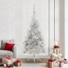 Sapin de Noël artificiel pré-éclairé Argent 210 cm PET 544028544028