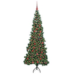 Arbre de Noël artificiel d'angle Vert 180 cm PVC et métal 544030544030