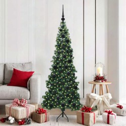 Arbre de Noël artificiel d'angle Vert 180 cm PVC et métal 544031544031