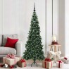 Arbre de Noël artificiel d'angle Vert 180 cm PVC et métal 544031544031