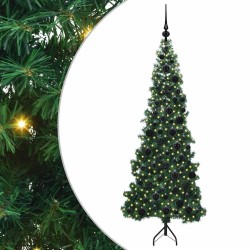 Arbre de Noël artificiel d'angle Vert 180 cm PVC et métal 544031544031