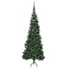 Arbre de Noël artificiel d'angle Vert 180 cm PVC et métal 544031544031