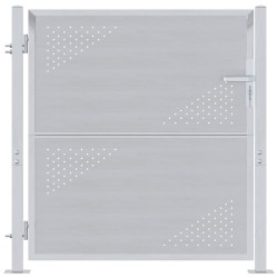 Porte de Jardin Argenté 85 x 97 cm Acier inoxydable 544032544032