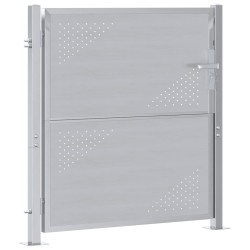 Porte de Jardin Argenté 85 x 97 cm Acier inoxydable 544032544032