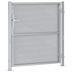 Porte de Jardin Argenté 85 x 97 cm Acier inoxydable 544032544032