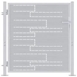 Porte de Jardin Argenté 85 x 97 cm Acier inoxydable 544035544035