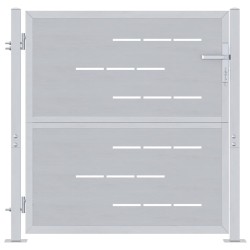 Porte de Jardin Argenté 85 x 97 cm Acier inoxydable 544036544036