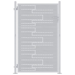 Porte de Jardin Argenté 85 x 120 cm Acier inoxydable 544037544037