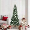Arbre de Noël artificiel d'angle Vert 180 cm PVC et métal 544038544038