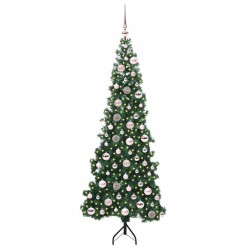 Arbre de Noël artificiel d'angle Vert 180 cm PVC et métal 544038544038