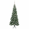Arbre de Noël artificiel d'angle Vert 180 cm PVC et métal 544038544038