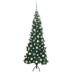 Arbre de Noël artificiel d'angle Vert 180 cm PVC et métal 544038544038