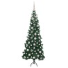Arbre de Noël artificiel d'angle Vert 180 cm PVC et métal 544038544038