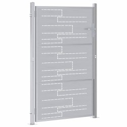 Porte de Jardin Argenté 85 x 144 cm Acier inoxydable 544041544041