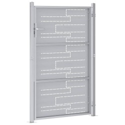 Porte de Jardin Argenté 85 x 144 cm Acier inoxydable 544041544041