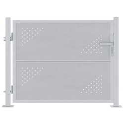Porte de Jardin Argenté 85 x 70 cm Acier inoxydable 544043544043