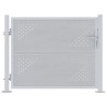 Porte de Jardin Argenté 85 x 70 cm Acier inoxydable 544043544043