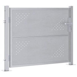 Porte de Jardin Argenté 85 x 70 cm Acier inoxydable 544043544043