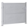 Porte de Jardin Argenté 85 x 70 cm Acier inoxydable 544043544043