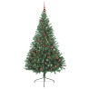 Sapin de Noël artificiel pré-éclairé Vert 210 cm PVC 544044544044
