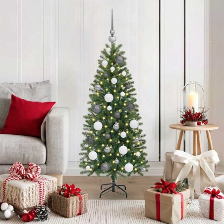 Sapin de Noël artificiel avec 150 LED Vert 120 cm PE et PVC 544045544045