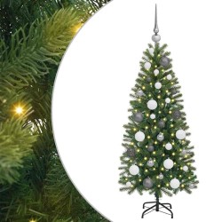 Sapin de Noël artificiel avec 150 LED Vert 120 cm PE et PVC 544045544045