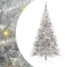 Sapin de Noël artificiel pré-éclairé Argent 240 cm PET 544046544046
