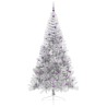 Sapin de Noël artificiel pré-éclairé Argent 240 cm PET 544046544046