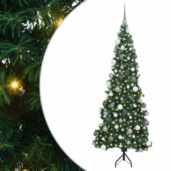 Arbre de Noël artificiel d'angle Vert 180 cm PVC et métal 544047544047