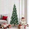 Arbre de Noël artificiel d'angle Vert 180 cm PVC et métal 544048544048