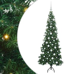 Arbre de Noël artificiel d'angle Vert 180 cm PVC et métal 544048544048